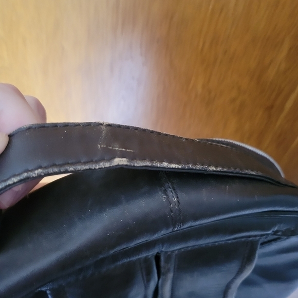 Joe’s Jeans Genuine Leather Backpack Brown | Full Size Commuter Bag main image 5
